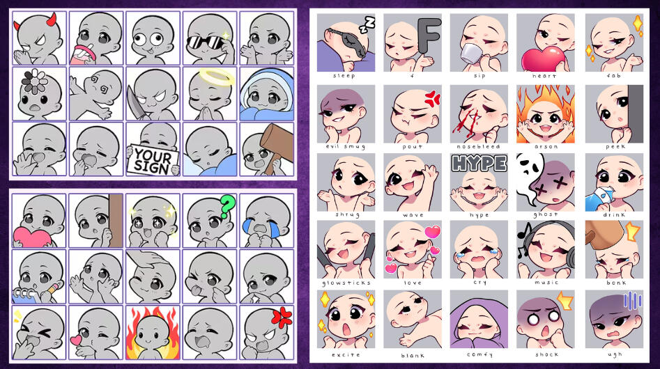 YCH Static Emote Base